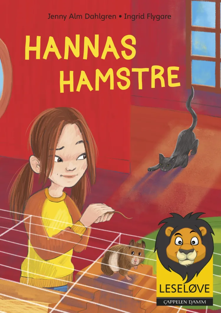 Omslag Leseløve - Hannas hamstre av Jenny Alm Dahlgren (Innbundet)