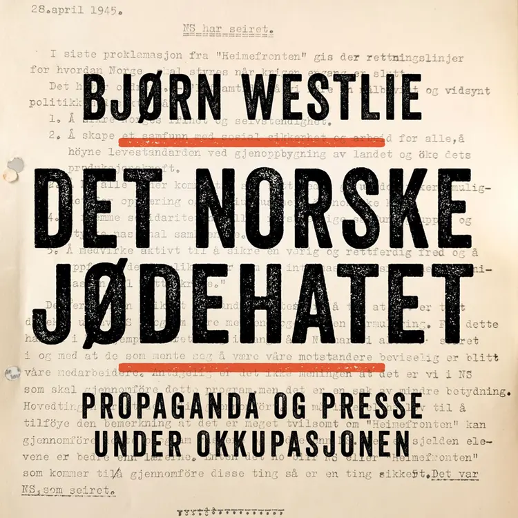 Omslag Det norske jødehatet av Bjørn Westlie (Lydbok)