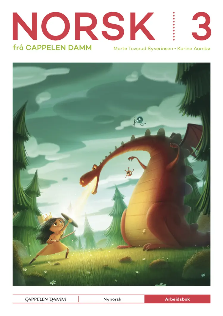 Omslag Norsk 3 frå Cappelen Damm Arbeidsbok av Marte Tovsrud Syverinsen og Karine Aambø (Heftet)