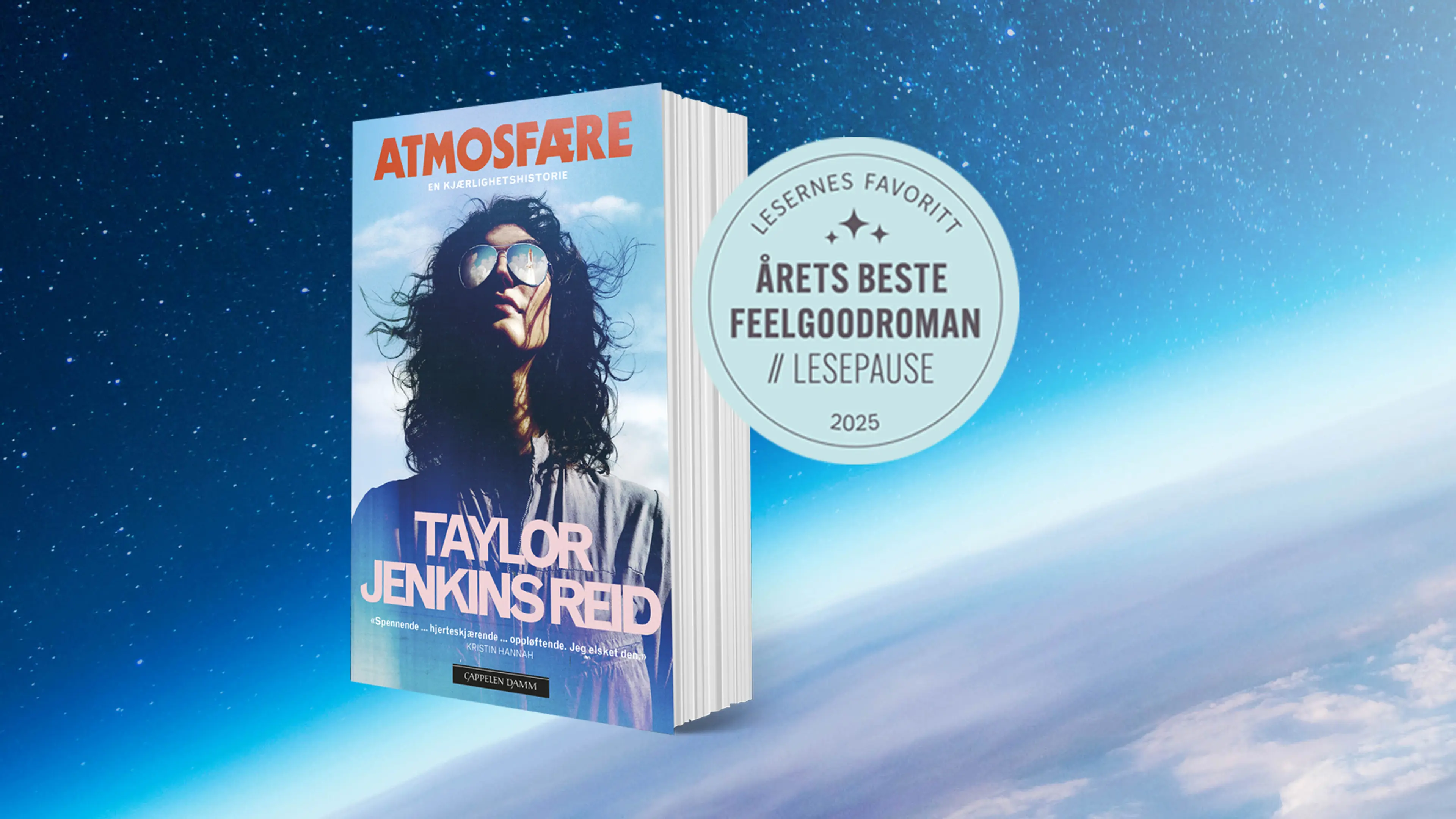 Boken Atmosfære av Taylor Jenkins Reid vinner av Årets beste feelgoodroman 2025