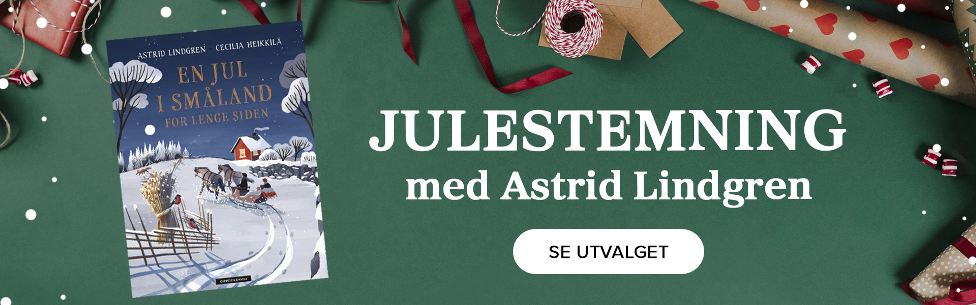 Kom i julestemning med Astrid Lindgren. Se utvalget her.