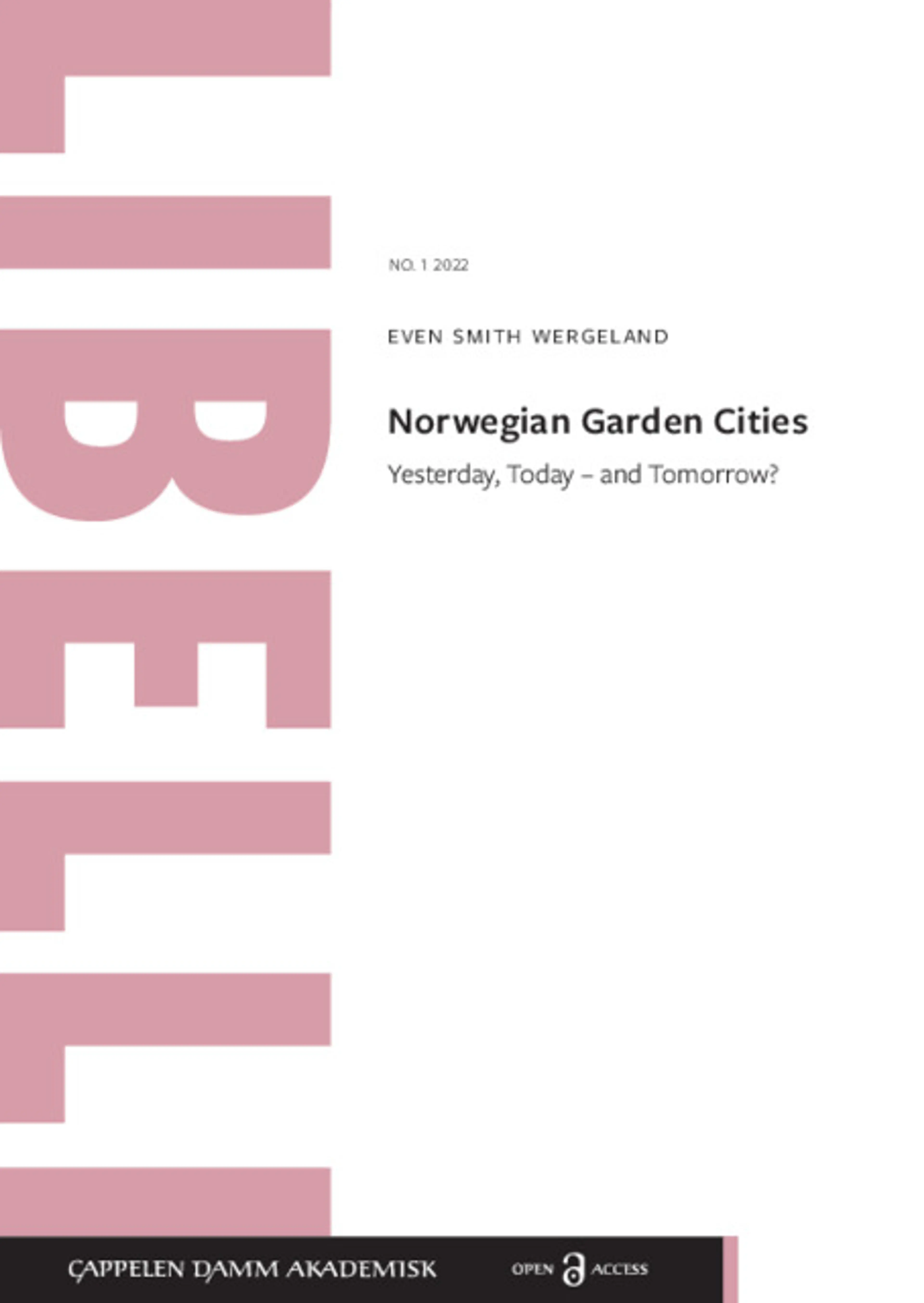 Omslag Norwegian Garden Cities av Even Smith Wergeland (Ebok)