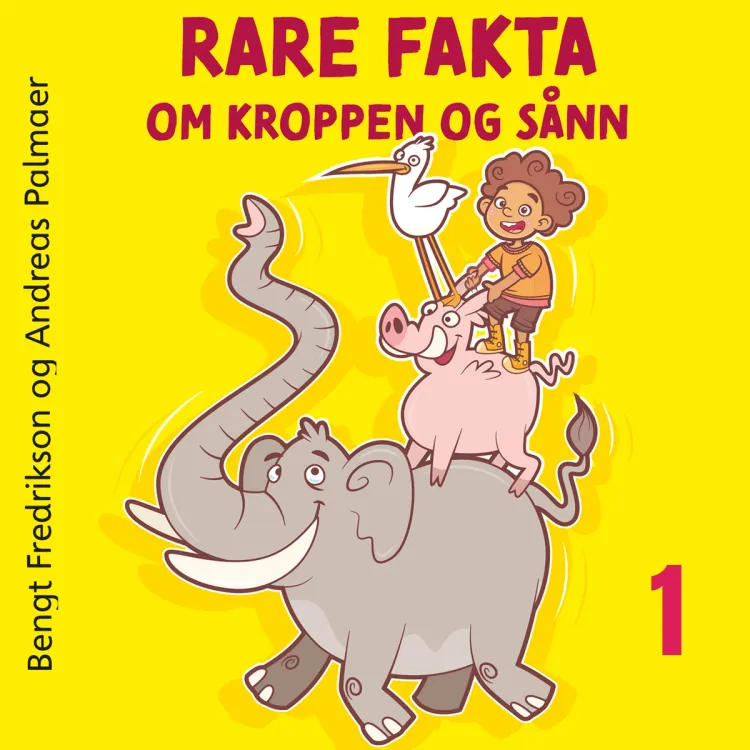 Omslag Rare fakta om kroppen og sånn av Bengt Fredrikson og Andreas Palmaer (Lydbok)