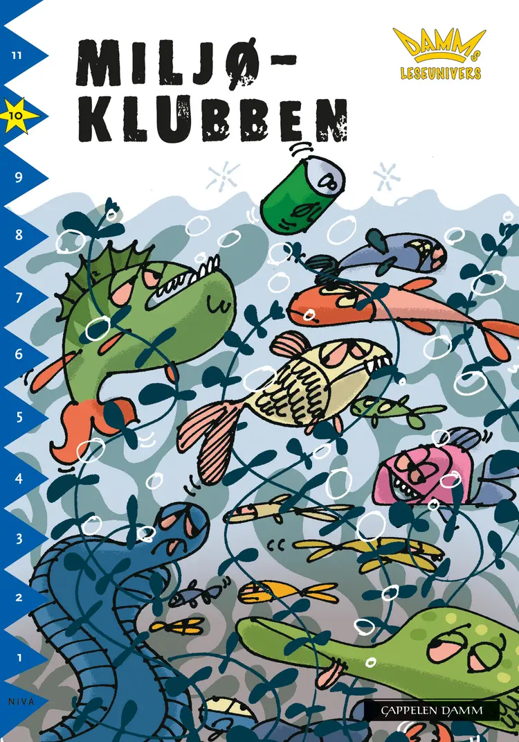 Omslag Damms leseunivers 1: Miljøklubben av Lasse Levemark (Heftet)