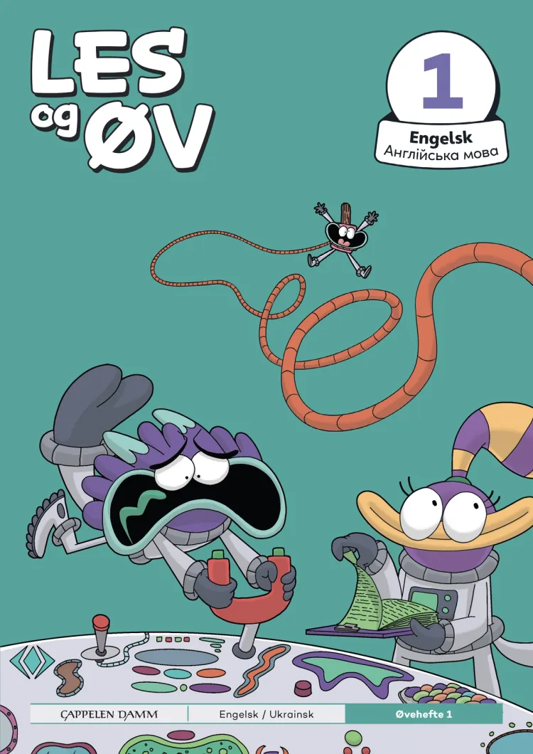 Omslag Les og øv Engelsk Øvehefte 1 Ukrainsk (Heftet)