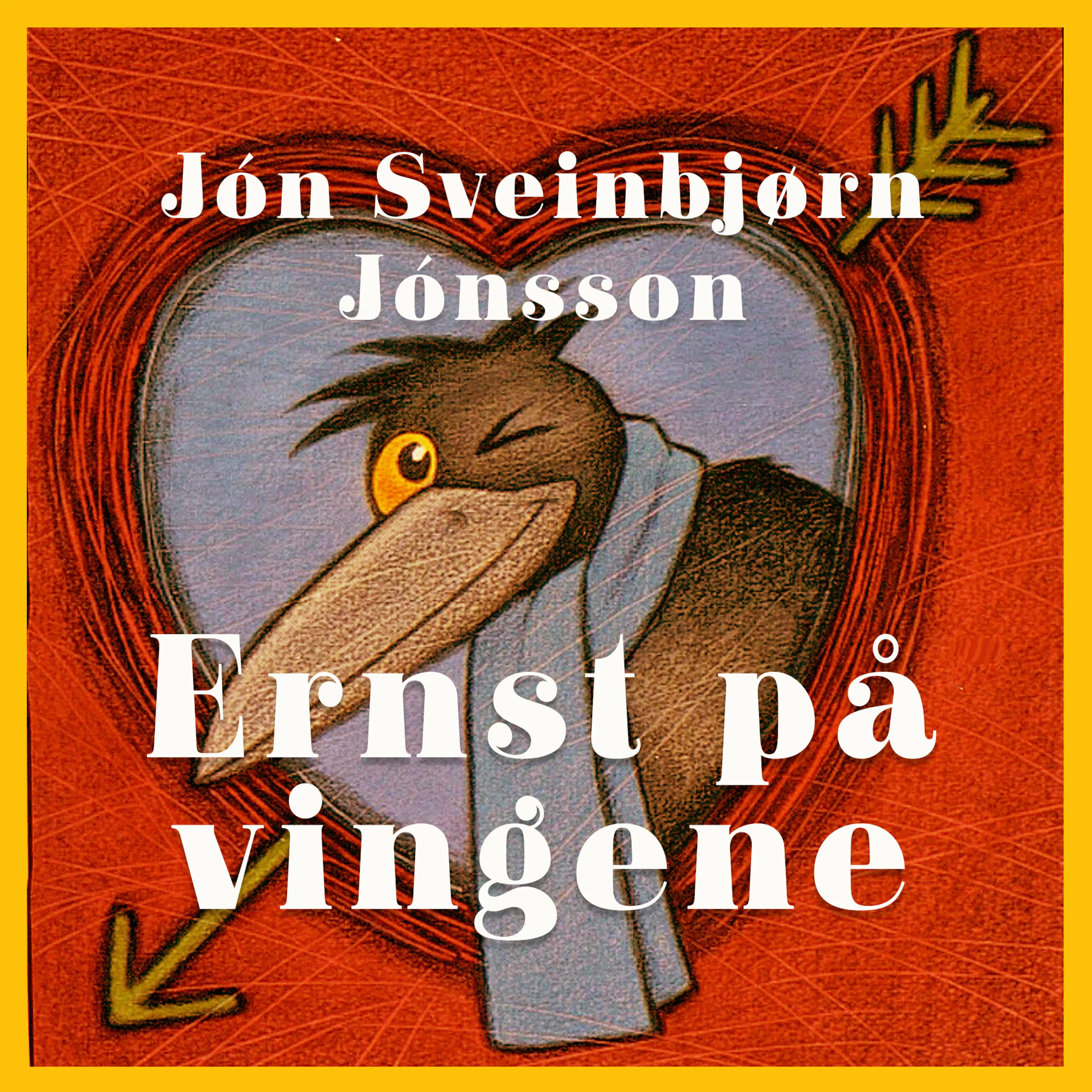 Omslag Ernst på vingene av Jón Sveinbjørn Jónsson (Lydbok)