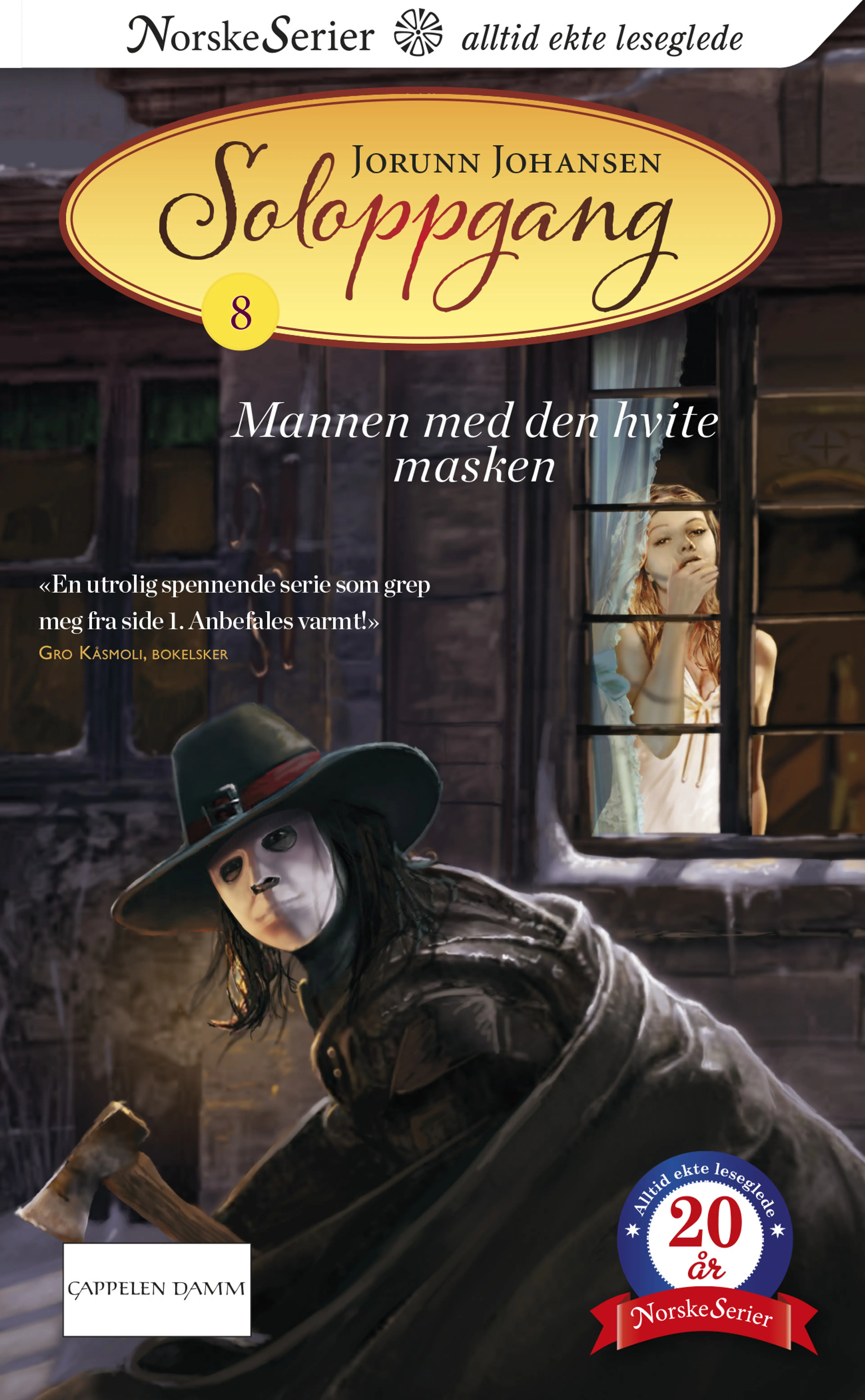 Omslag Mannen med den hvite masken av Jorunn Johansen (Heftet)