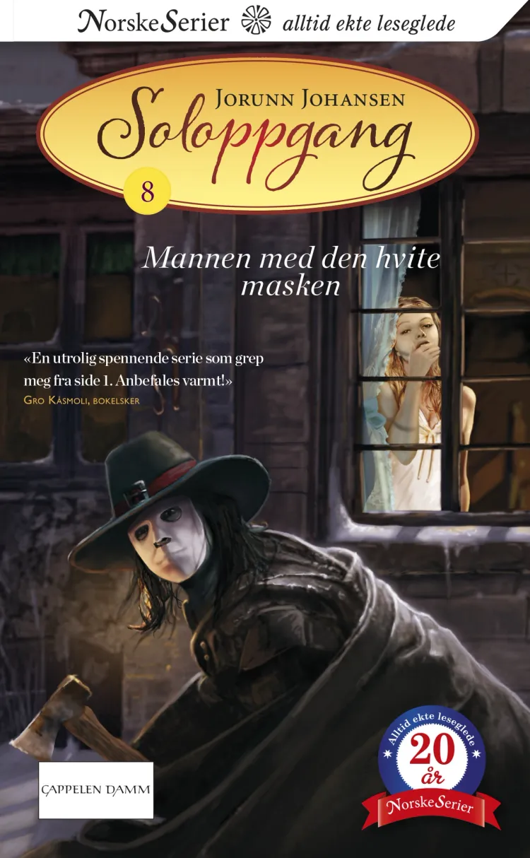 Omslag Mannen med den hvite masken av Jorunn Johansen (Heftet)