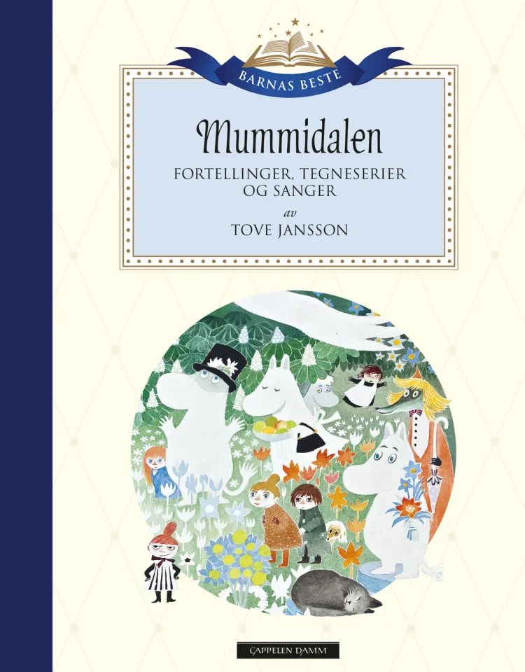 Omslag Barnas Beste: Mummidalen av Tove Jansson (Innbundet)