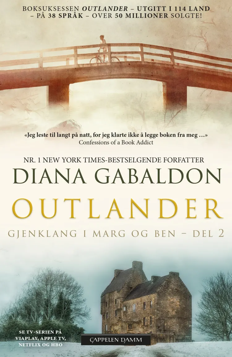 Omslag Gjenklang i marg og ben – del 2 av Diana Gabaldon (Heftet)
