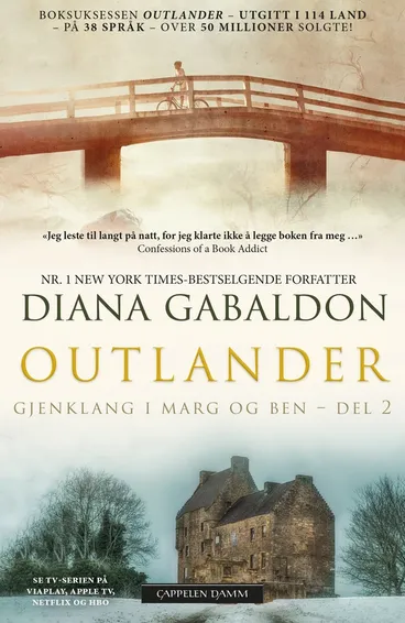Omslag Gjenklang i marg og ben – del 2 av Diana Gabaldon (Heftet)