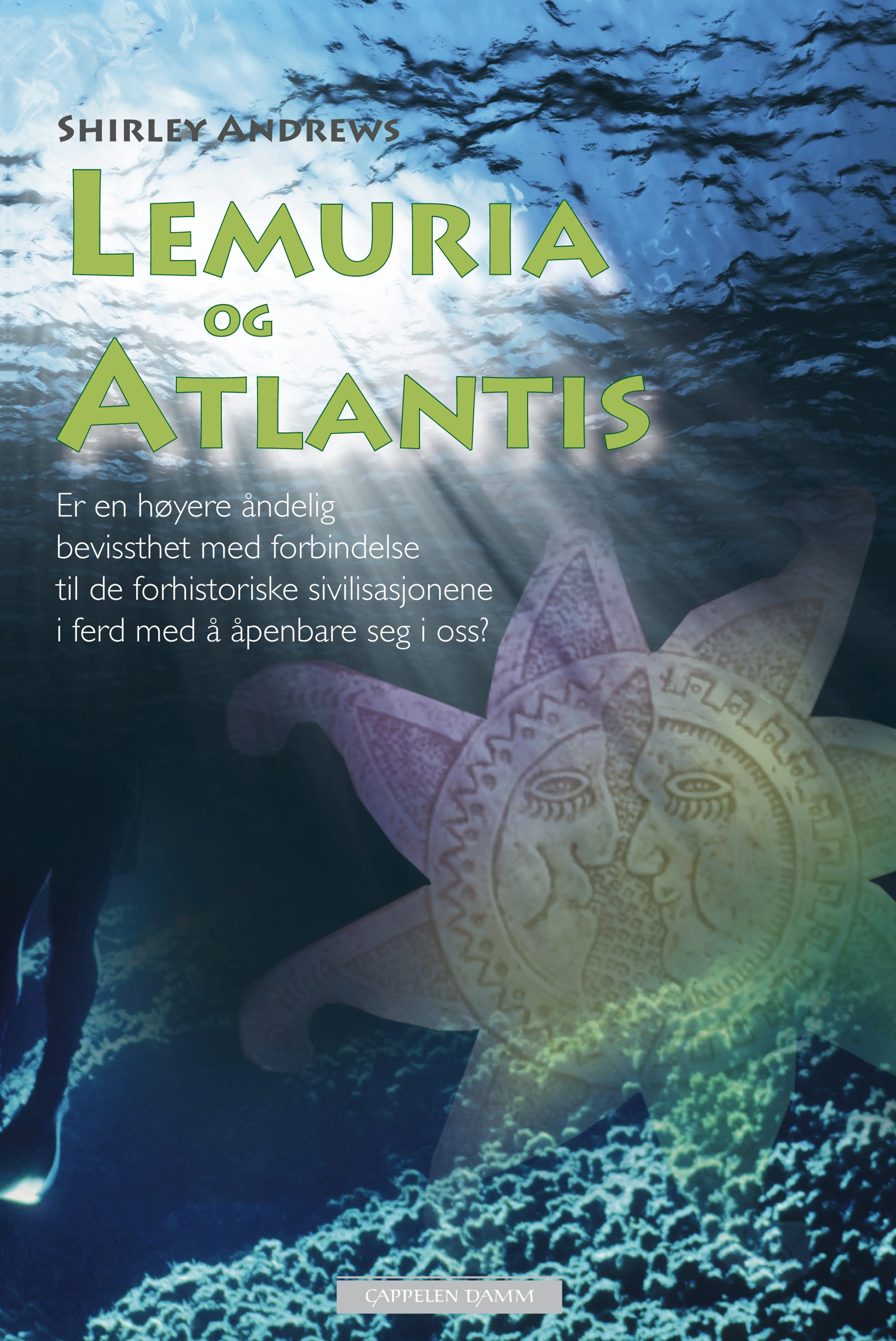 Omslag Lemuria og Atlantis av Shirley Andrews (Innbundet)
