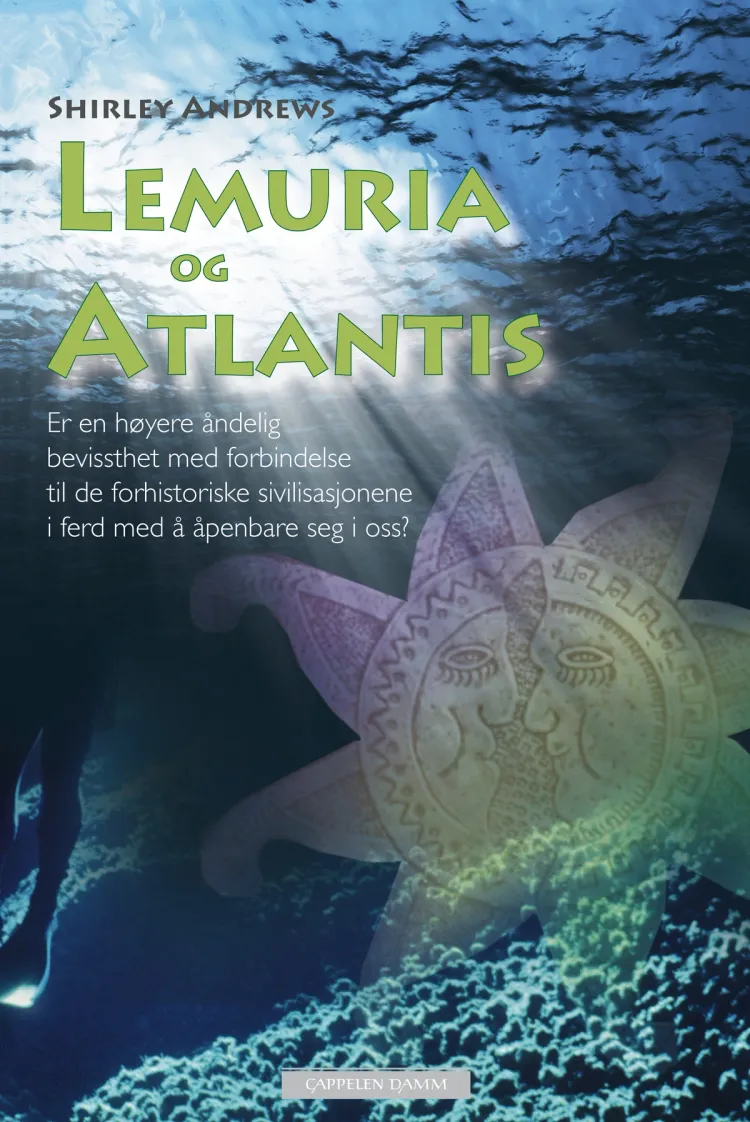Omslag Lemuria og Atlantis av Shirley Andrews (Innbundet)