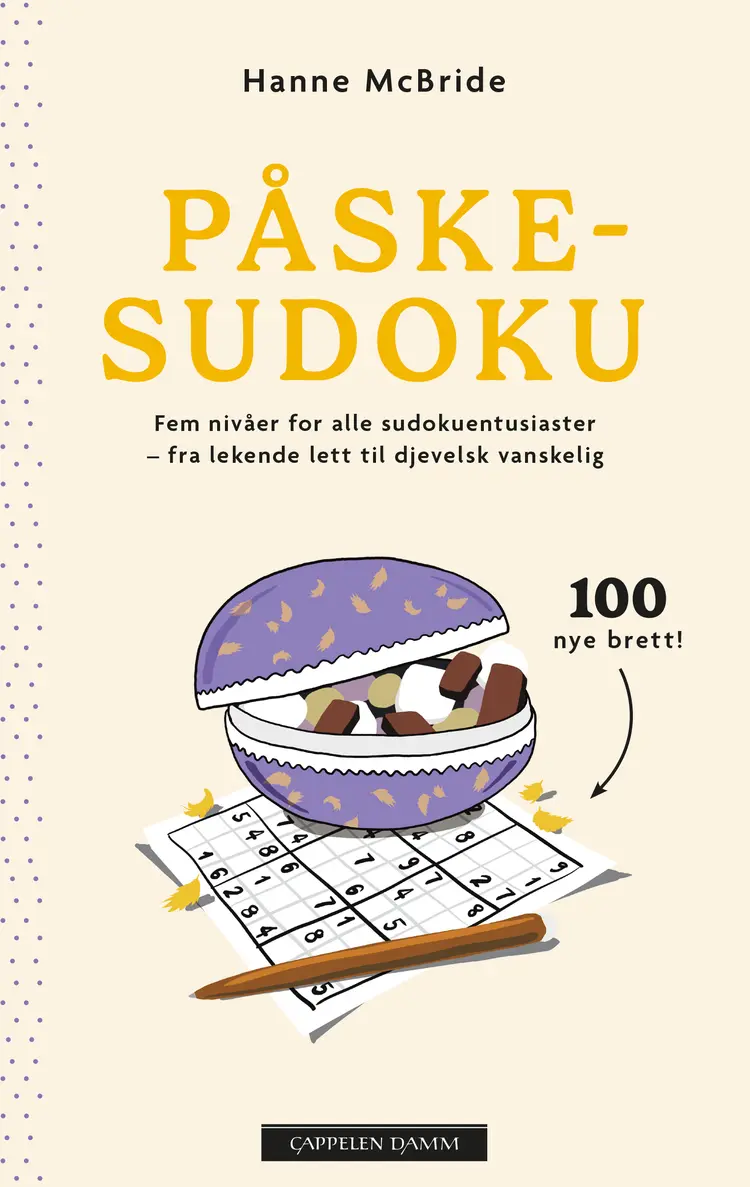 Omslag Påskesudoku 2025 av Hanne McBride (Heftet)