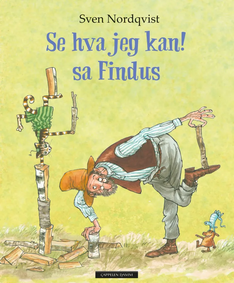Omslag Se hva jeg kan! sa Findus av Sven Nordqvist (Innbundet)