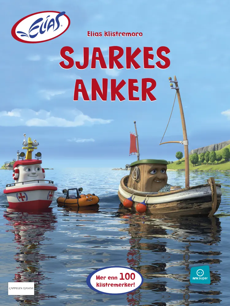 Omslag Elias - Sjarkes anker - aktivitetsbok med klistremerker av Animando AS (Heftet)