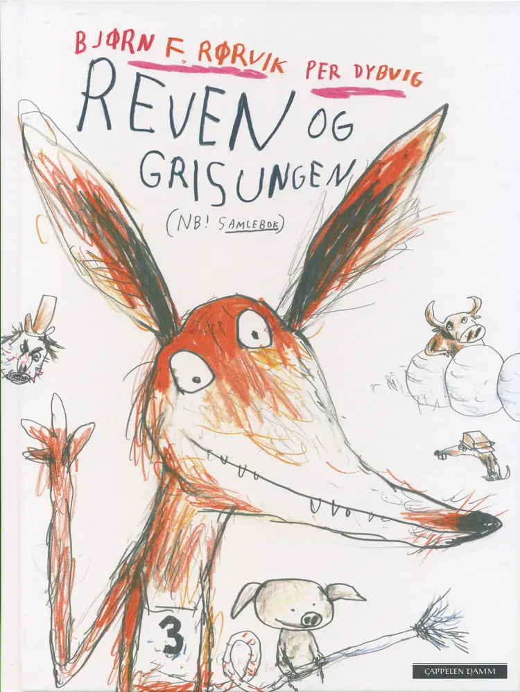 Omslag Reven og Grisungen av Bjørn F. Rørvik og Per Dybvig (Innbundet)