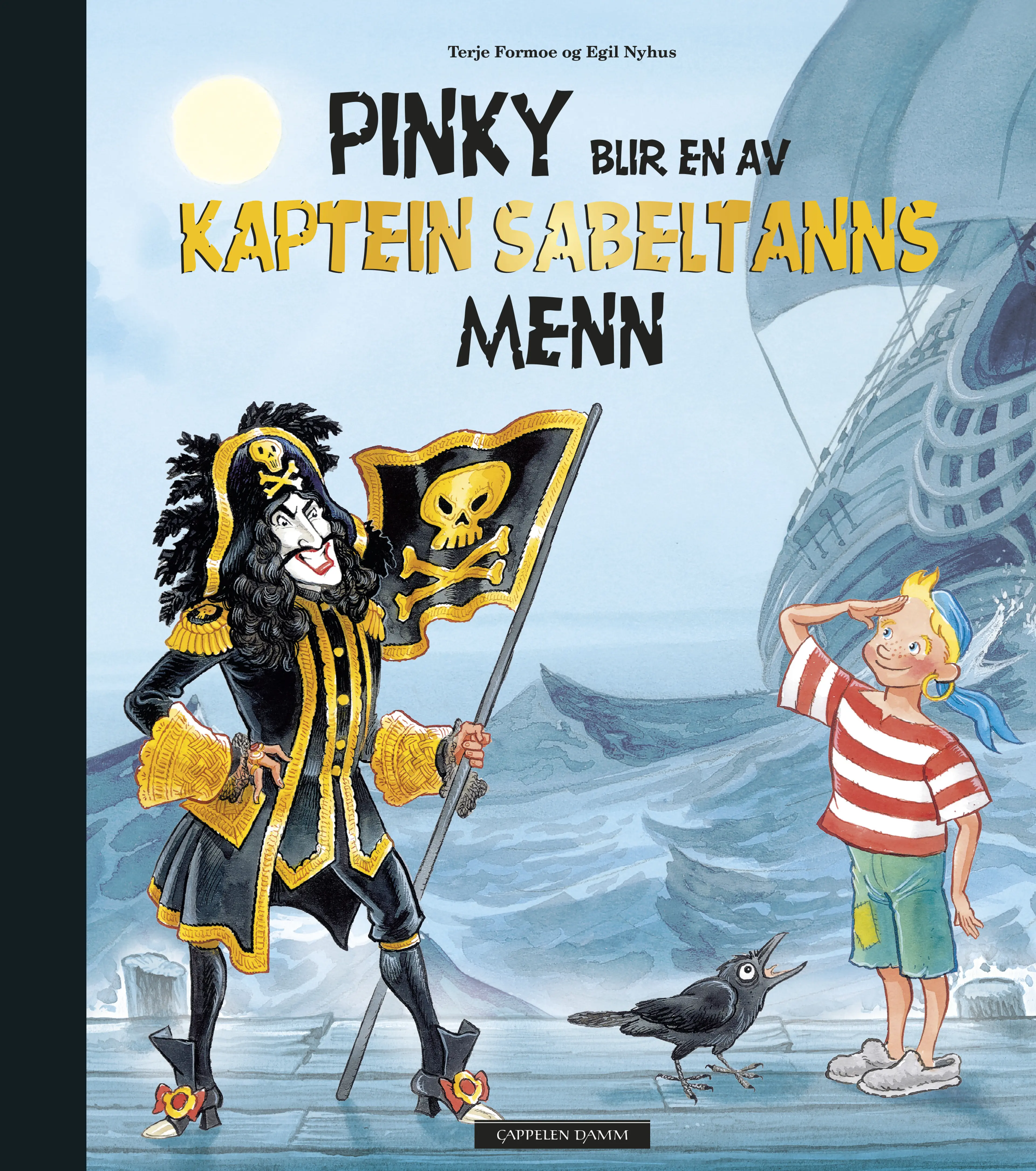 Omslag Pinky blir en av Kaptein Sabeltanns menn av Terje Formoe og Egil Nyhus (Innbundet)