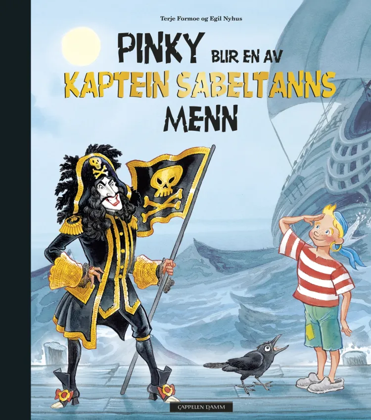 Omslag Pinky blir en av Kaptein Sabeltanns menn av Terje Formoe og Egil Nyhus (Innbundet)