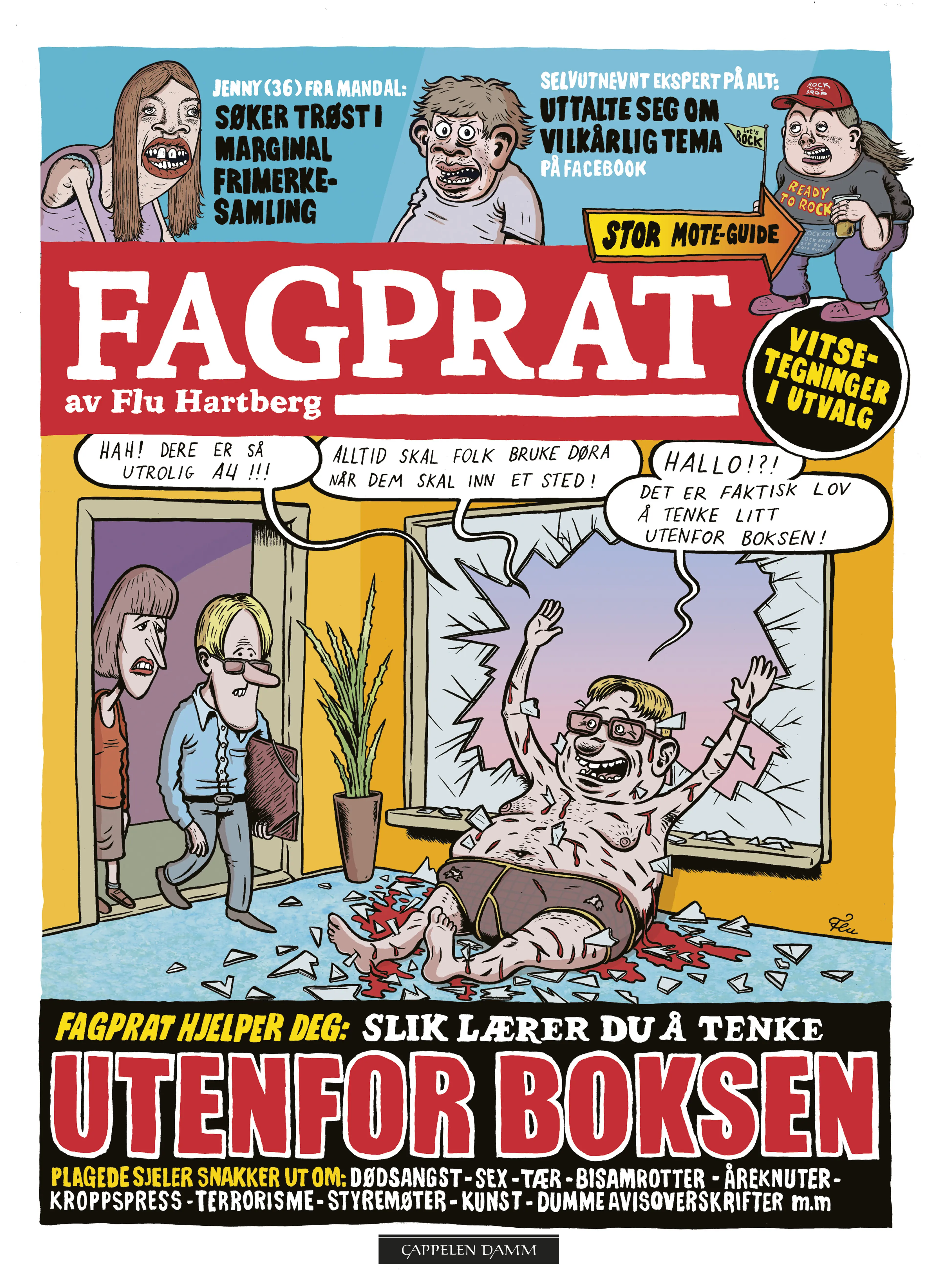 Omslag Fagprat: utenfor boksen av Flu Hartberg (Innbundet)