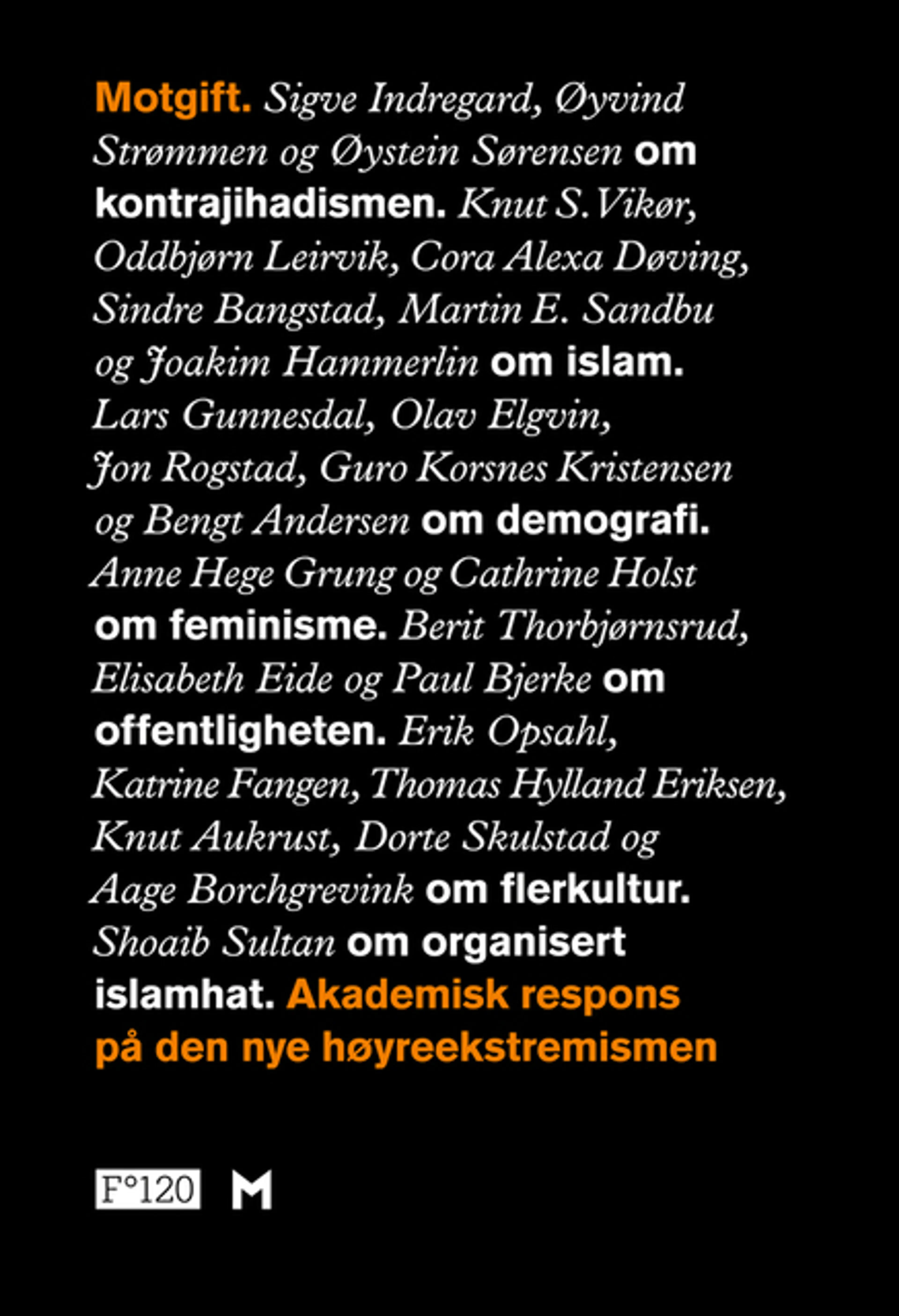 Omslag Motgift (Heftet)