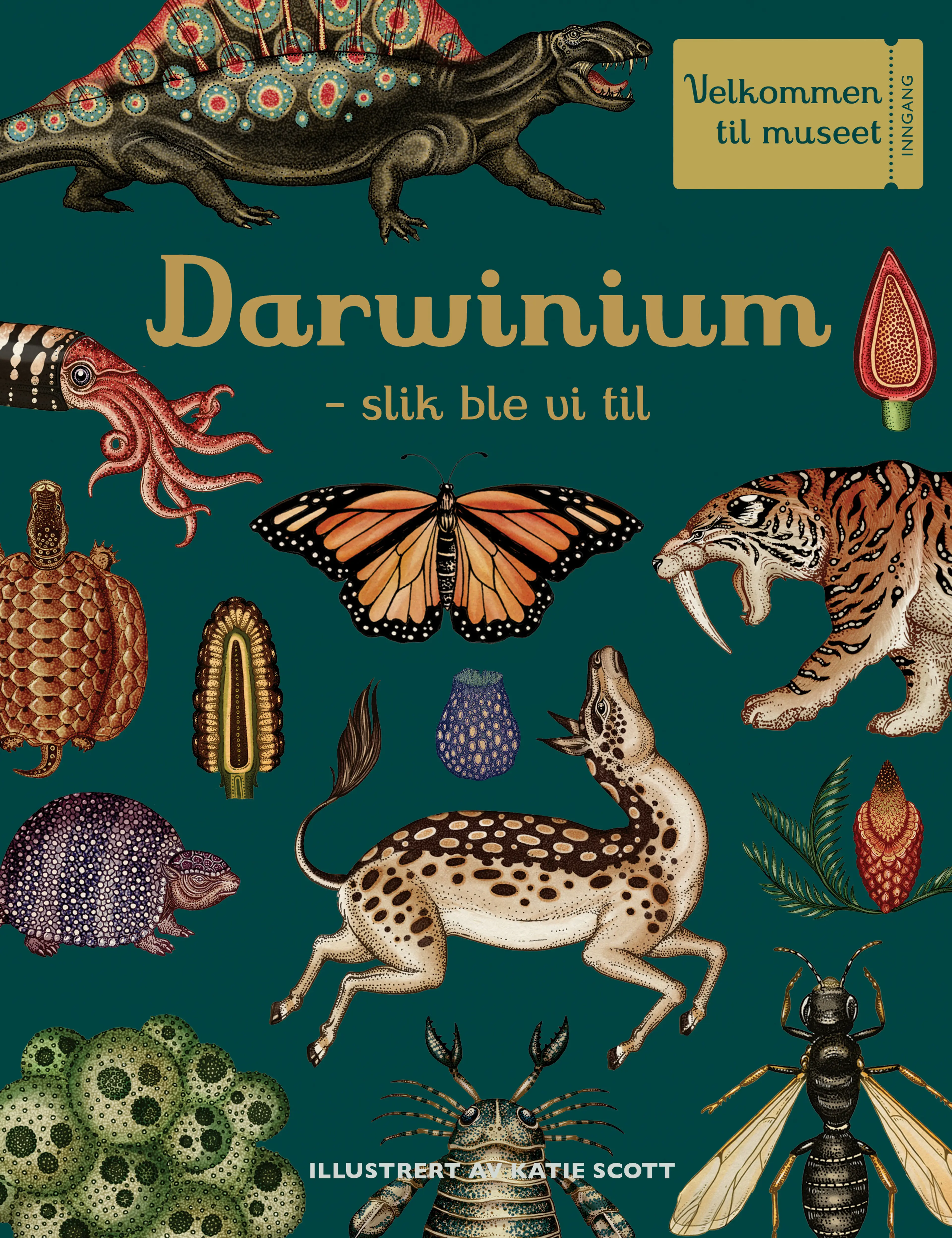 Omslag Darwinium av Fiona Munro og Ruth Symons (Innbundet)