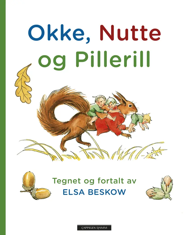 Omslag Okke, Nutte og Pillerill av Elsa Beskow (Innbundet)