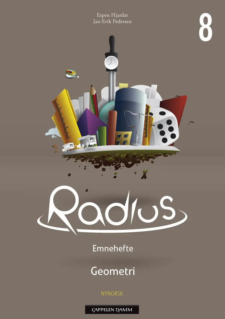 Omslag Radius Emnehefte 8 Geometri av Espen Hjardar og Jan-Erik Pedersen (Heftet)