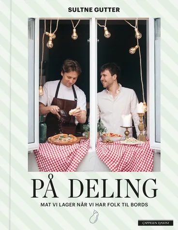 Omslag På deling - mat vi lager når vi har folk til bords av Sultne gutter (Innbundet)