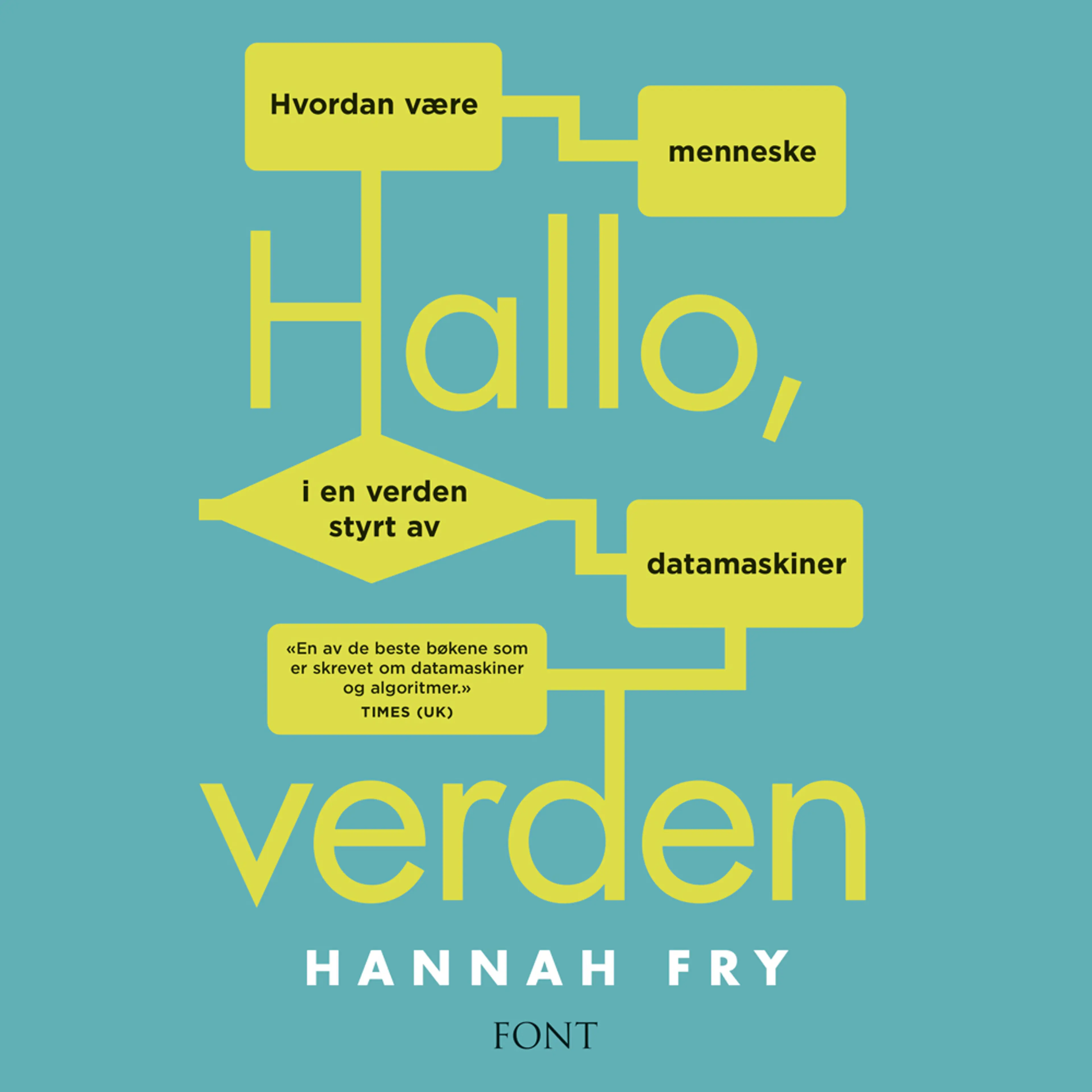 Omslag Hallo, verden - Hvordan være menneske i en verden styrt av datamaskiner av Hannah Fry (Lydbok)