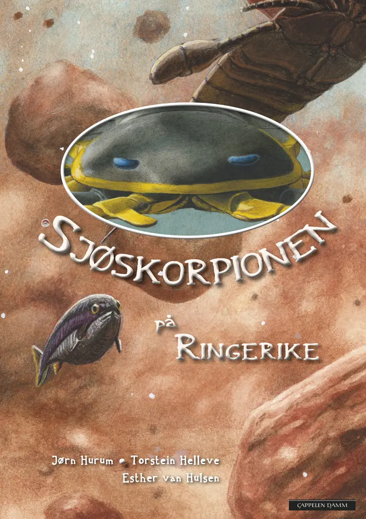 Omslag Sjøskorpionen på Ringerike av Jørn H. Hurum og Torstein Helleve (Innbundet)