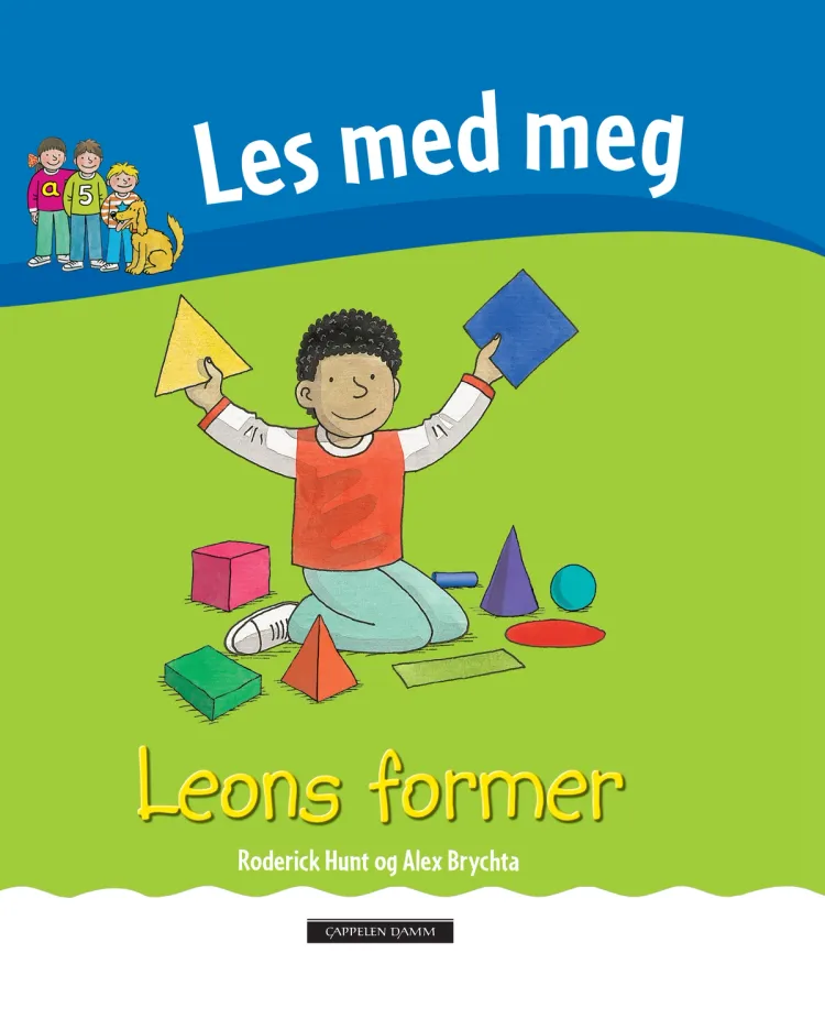 Omslag Leons former av Roderick Hunt og Annemarie Young (Innbundet)