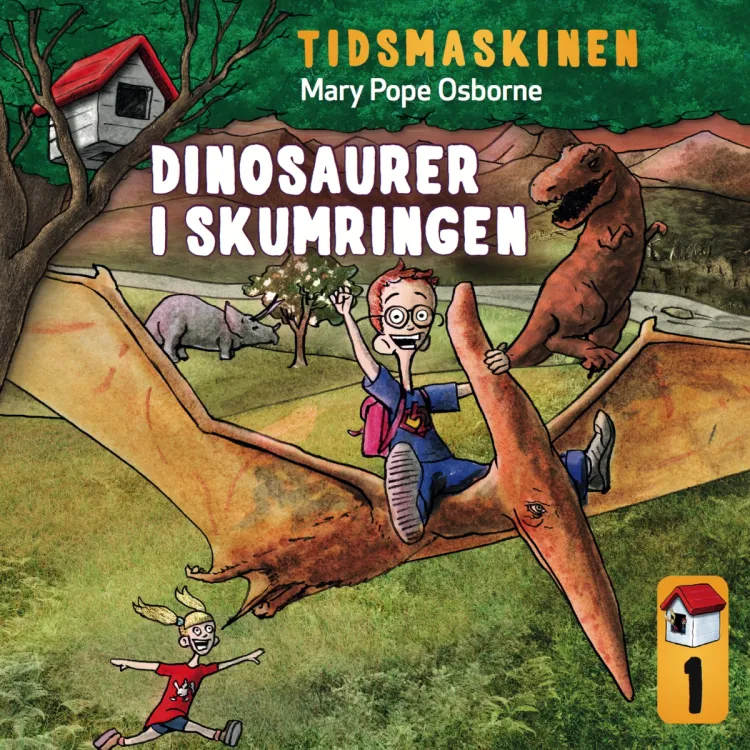 Omslag Dinosaurer i skumringen av Mary Pope Osborne (Lydbok)