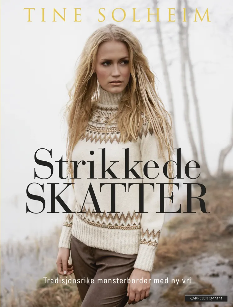 Omslag Strikkede skatter av Tine Solheim (Innbundet)