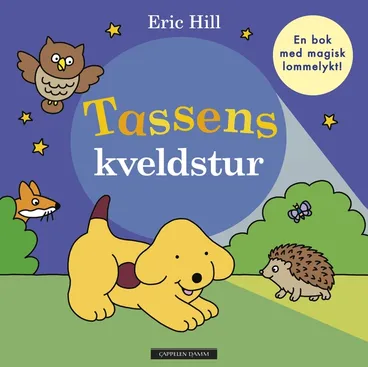 Omslag Tassens kveldstur av Eric Hill (Innbundet)