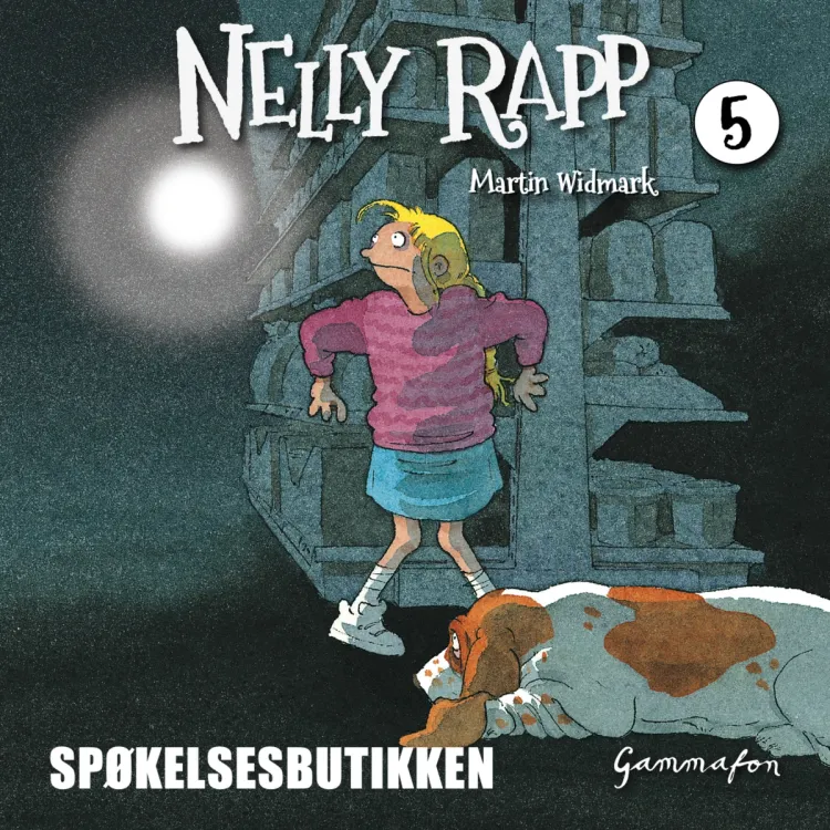 Omslag Nelly Rapp - Spøkelsesbutikken av Martin Widmark (Lydbok)