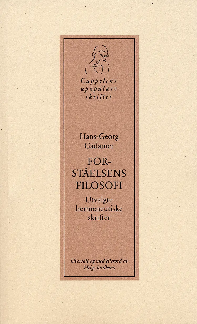 Omslag Forståelsens filosofi av Hans-Georg Gadamer (Heftet)
