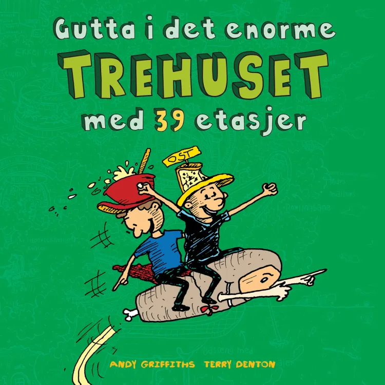 Omslag Gutta i det enorme trehuset med 39 etasjer av Andy Griffiths (Lydbok)