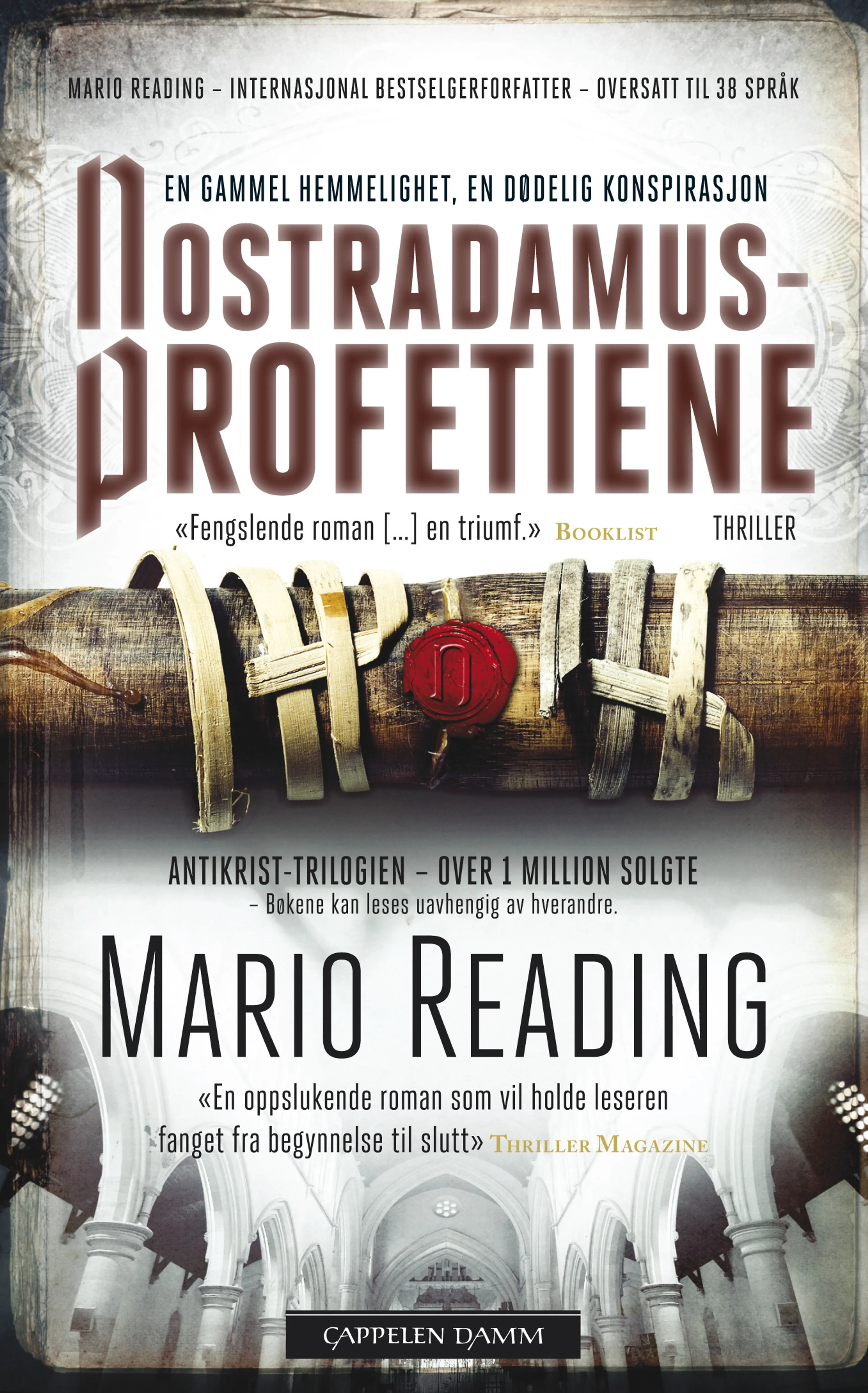 Omslag Nostradamus-profetiene av Mario Reading (Heftet)