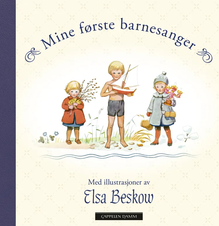 Omslag Mine første barnesanger (Innbundet)