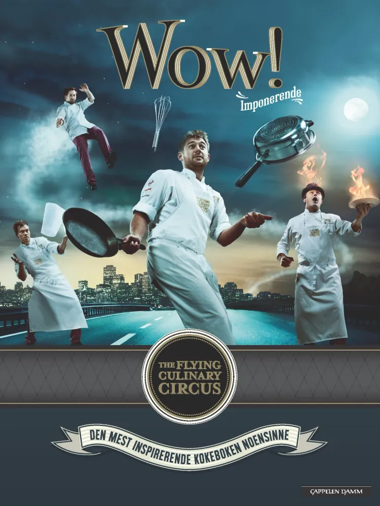 Omslag Wow! av The Flying Culinary Circus (Innbundet)