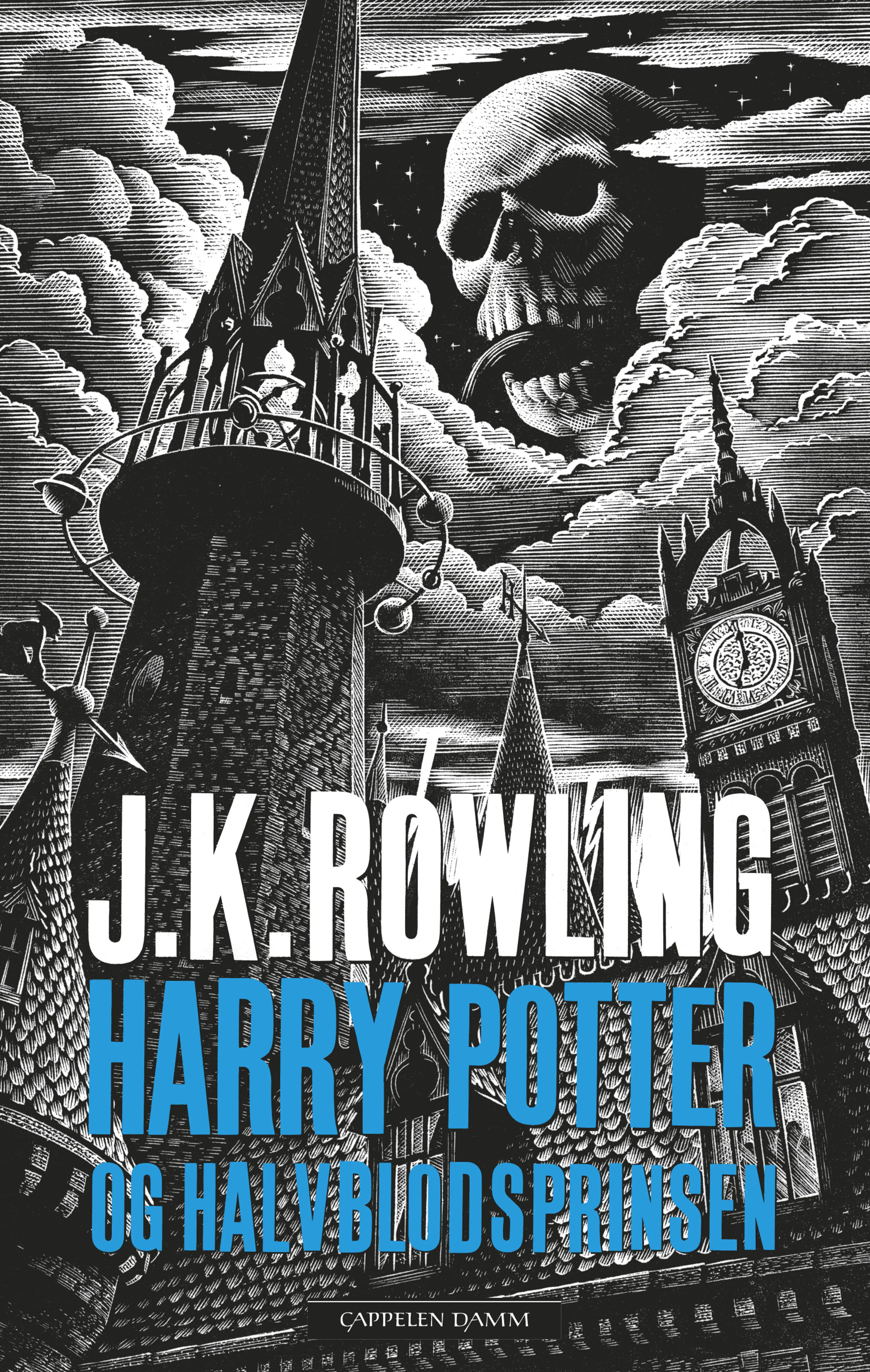 Omslag Harry Potter og Halvblodsprinsen av J.K. Rowling (Innbundet)