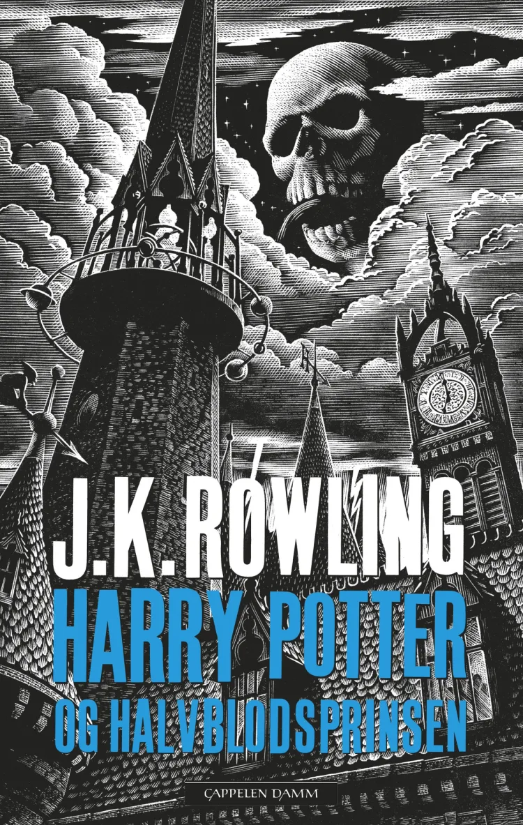 Omslag Harry Potter og Halvblodsprinsen av J.K. Rowling (Innbundet)