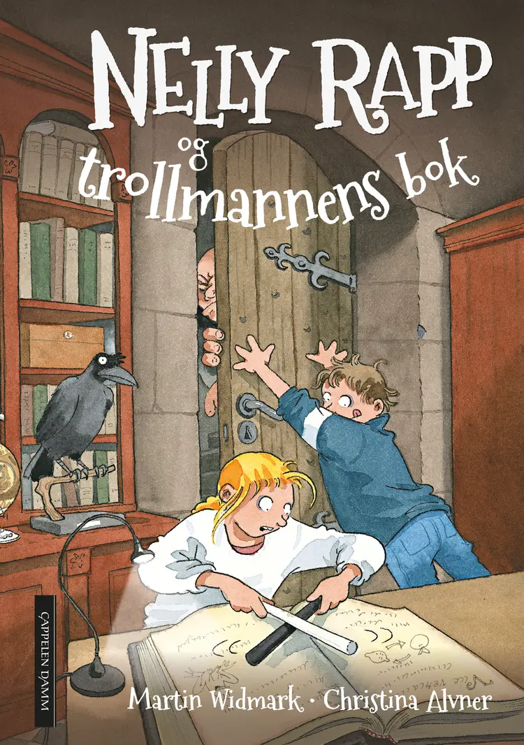 Omslag Nelly Rapp og trollmannens bok av Martin Widmark (Innbundet)