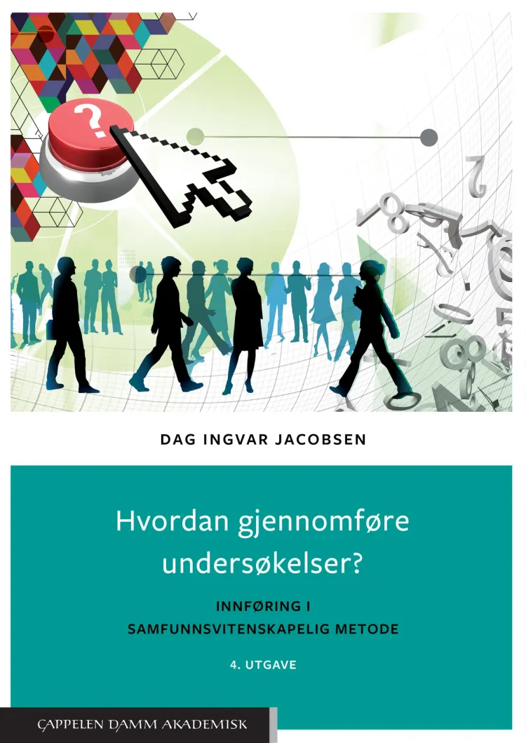 Omslag Hvordan gjennomføre undersøkelser? av Dag Ingvar Jacobsen (Innbundet)