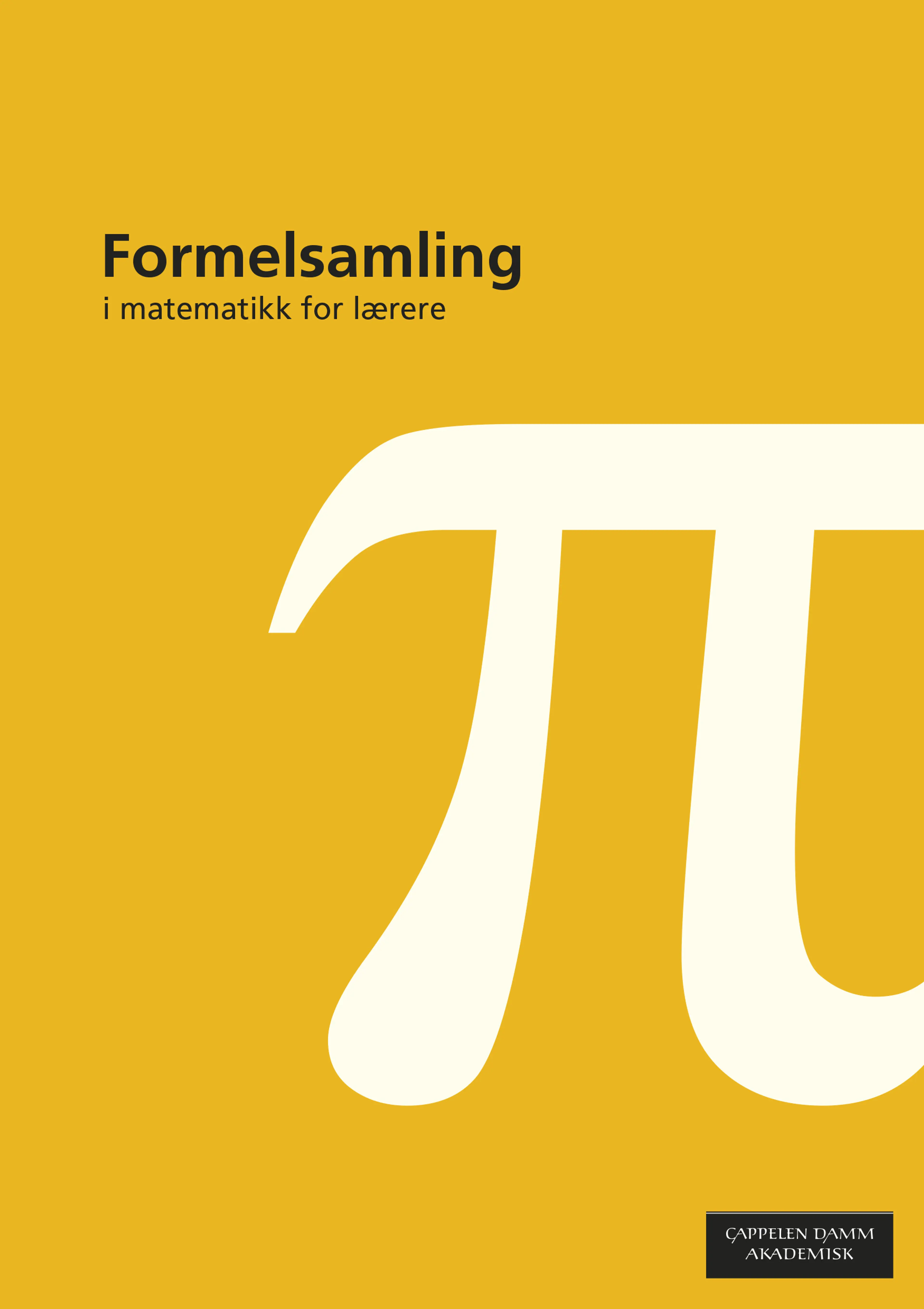 Omslag Formelsamling i matematikk for lærere (Heftet)
