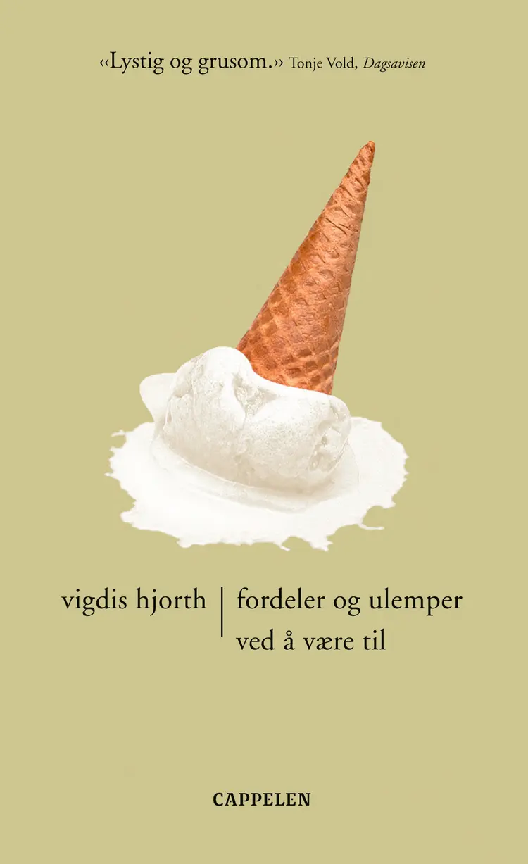 Omslag Fordeler og ulemper ved å være til av Vigdis Hjorth (Heftet)