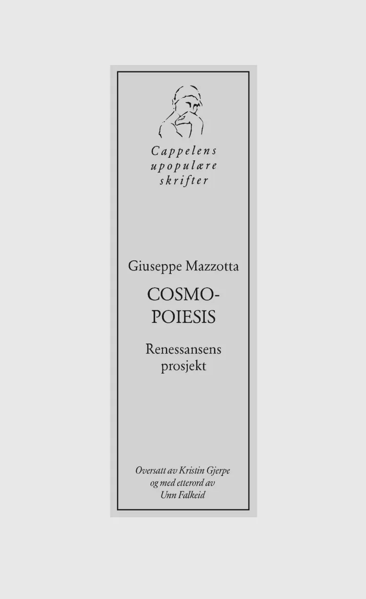 Omslag Cosmopoiesis av Giuseppe Mazzotta (Heftet)