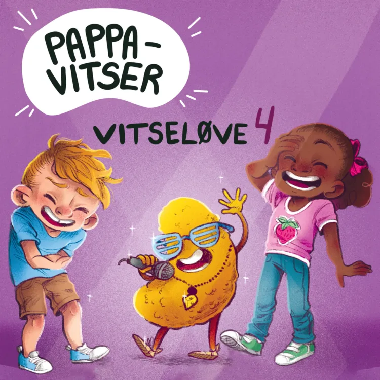 Omslag Vitseløve 4 - Pappavitser av Lise Dragland (Lydbok)