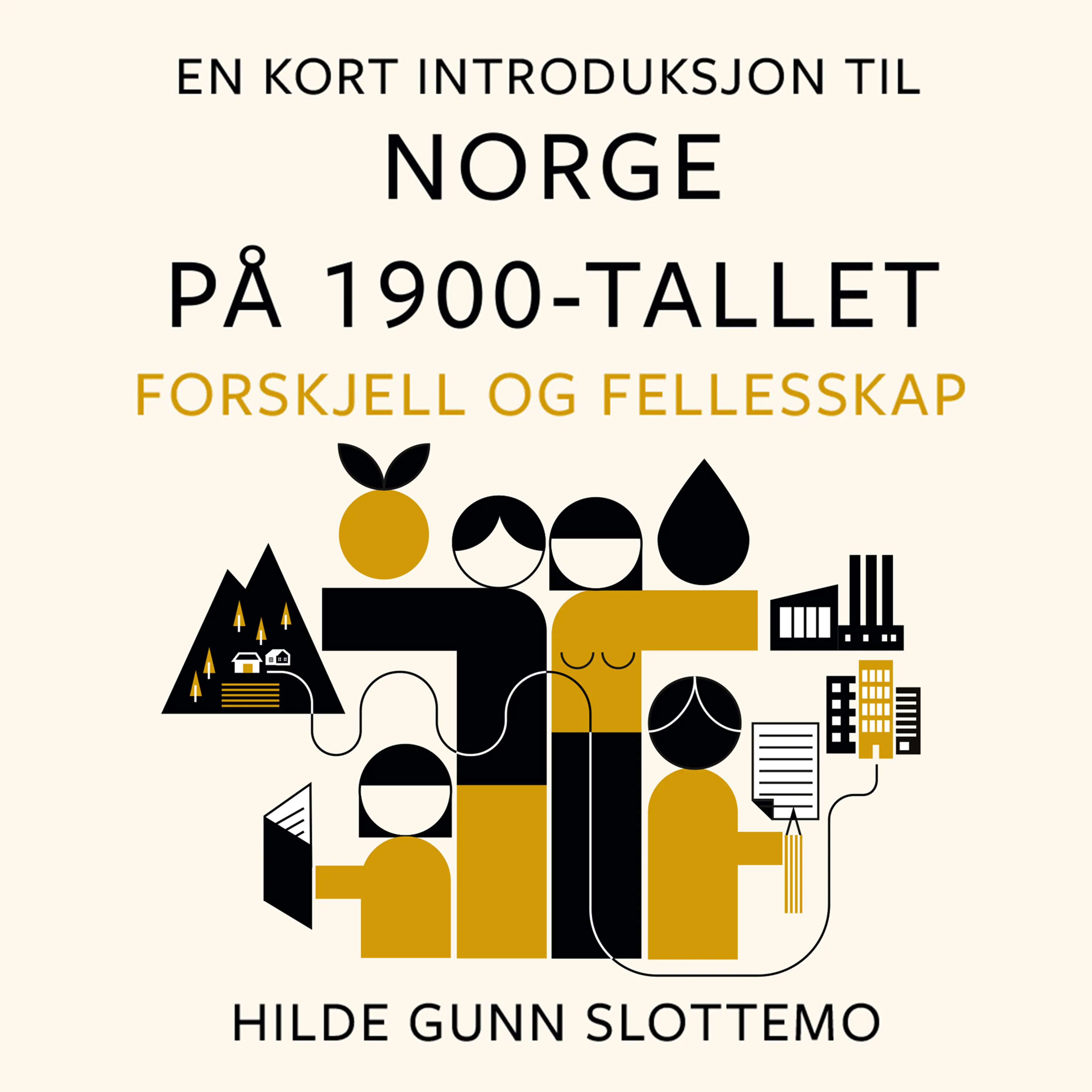 Omslag En kort introduksjon til Norge på 1900-tallet av Hilde Gunn Slottemo (Lydbok)